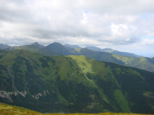 Widok z okolic Siwej Przełęczy.
